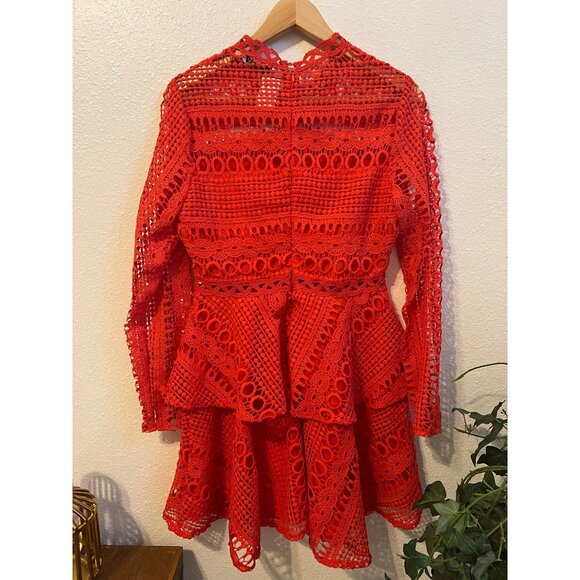 NWT Endless Rose bright orange smocked dress Medium - Picture 12 of 13